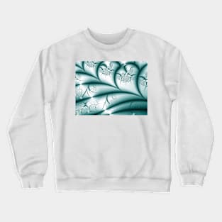 Winter blue fractal Crewneck Sweatshirt